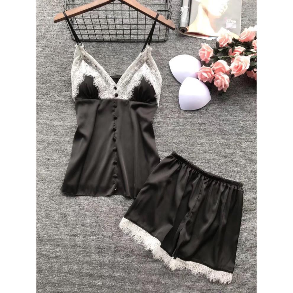 Bộ ngủ đùi khuy hàng Quảng Châu xịn