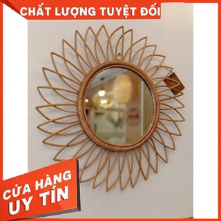 [Khuyến Mãi Sốc] gương mây tre đan decor CAO CẤP