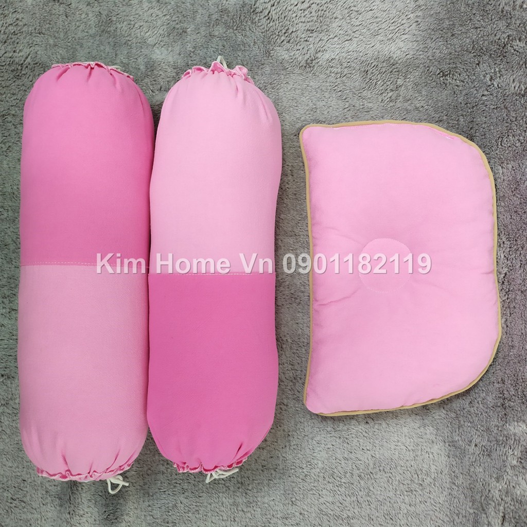 Bộ nệm gối sơ sinh kim home(Cho em bé từ 0-2 tuổi)