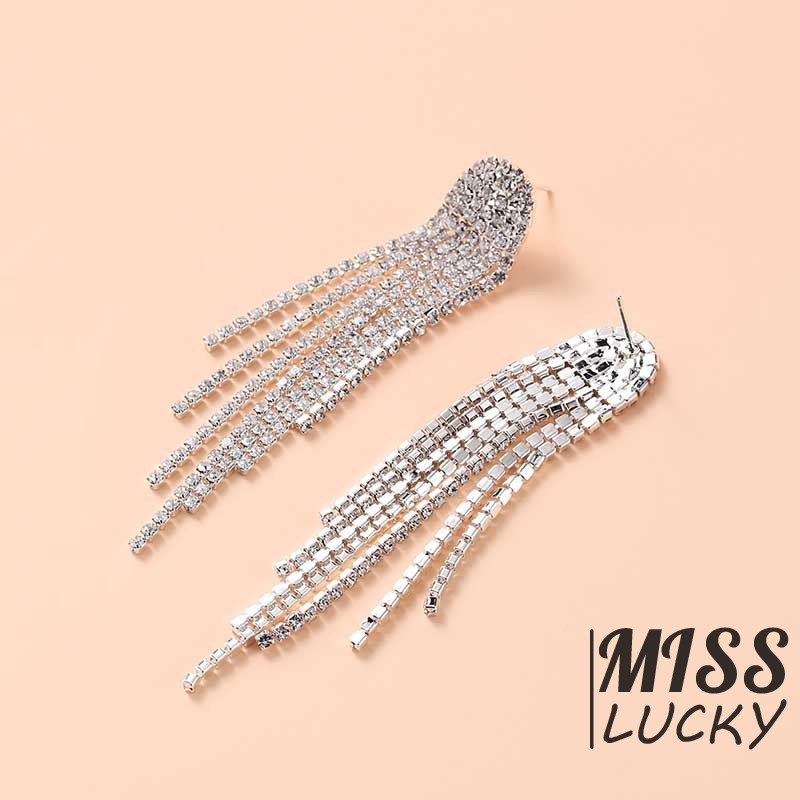 Đôi Khuyên Tai Tua Rua Dài Phong Cách Âu Mỹ Thời Trang Cho Nữ