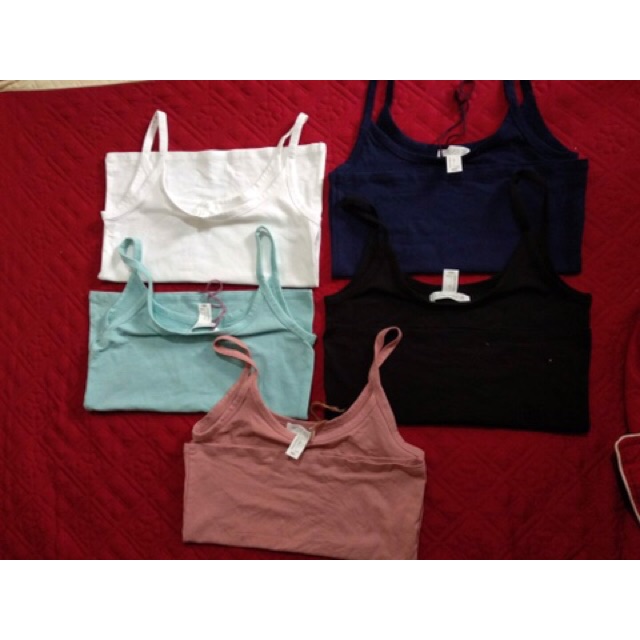 4 áo dây F21 xuất dư màu trắng