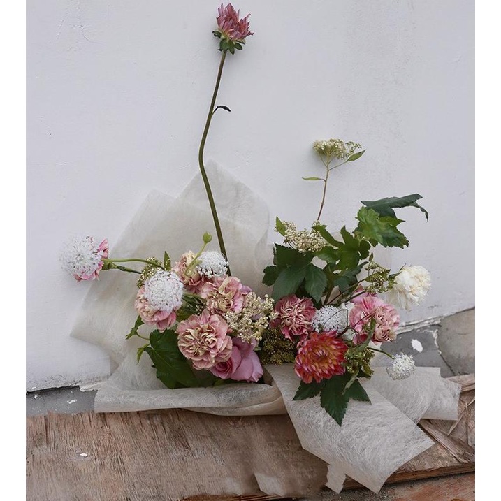 Set 35 tờ giấy gói quà/ hoa thủ công tùy chọn màu sắc