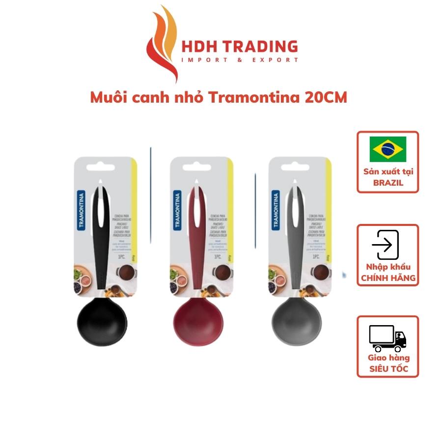 Muôi múc canh nhỏ Tramontina 20cm bằng nhựa PA cao cấp chịu nhiệt nhập khẩu chính hãng Brazil
