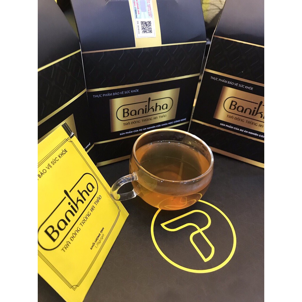 Trà Đông Trùng Hạ Thảo BANIKHA - bổ thận, bổ phổi, nâng cao thể trạng, giúp giảm lão hóa