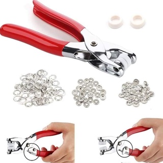 Kìm bấm cúc, bấm khuy áo quần tiện lợi kèm 50 khuy