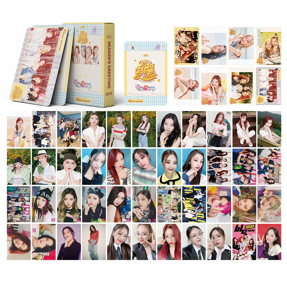 Set 55 Tấm Thẻ Ảnh Lomo Các Thành Viên Nhóm Nhạc ITZY Năm 2022