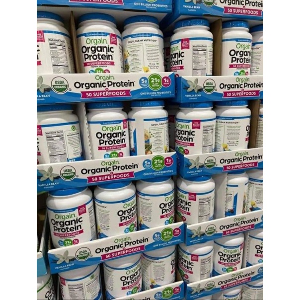 Bột Protein hữu cơ Orgaic Organic Protein Mỹ - vị vani hàng Mỹ chính hãng