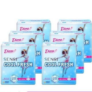Bịch 6 gói băng vệ sinh Diana Sensi Cool Fresh