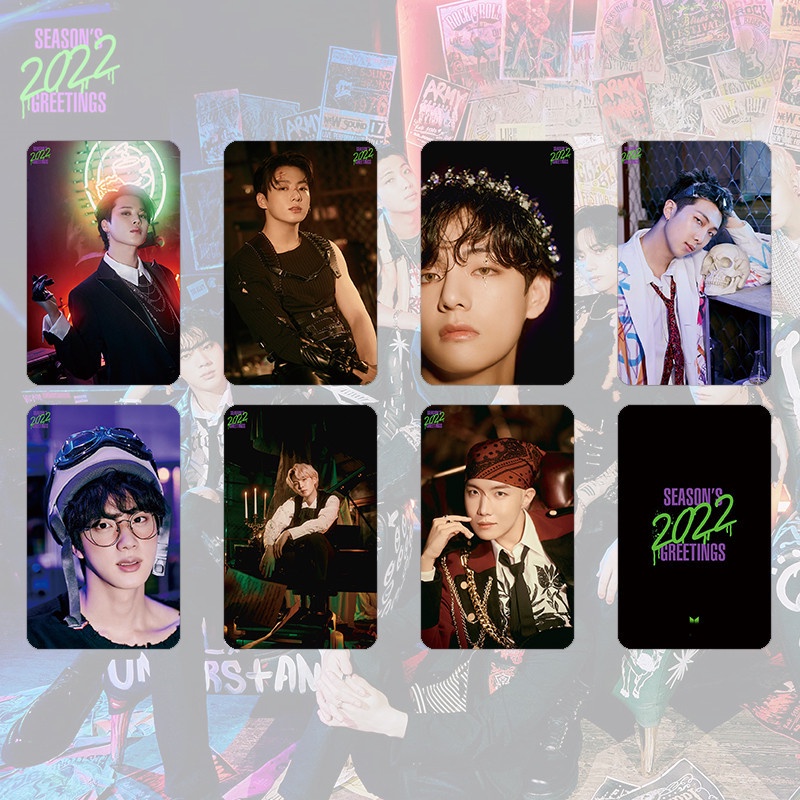 Photocard nhóm nhạc BTS - photo card BTS  - BTS season's greeting 2022 - hàng unoff