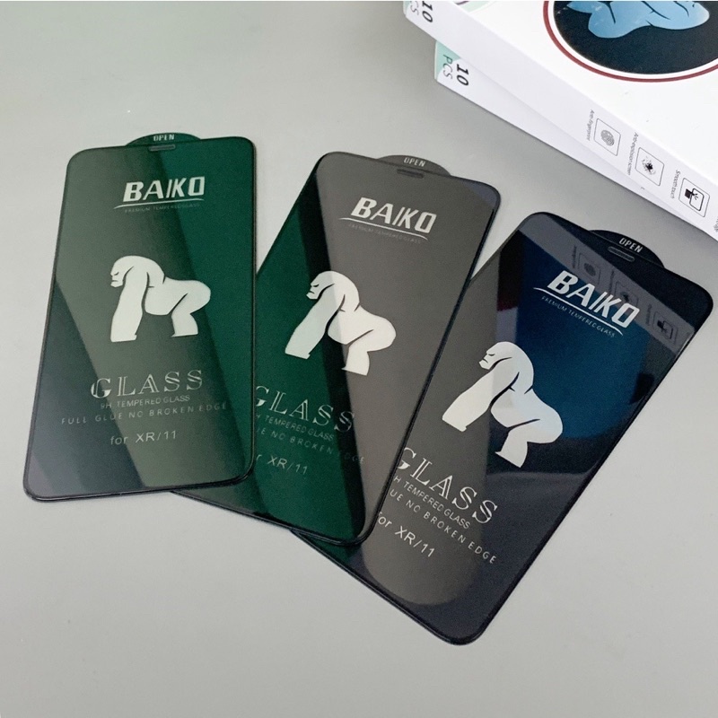 Kính cường lực Baiko full màn , chống bụi màng loa ip17/ ip17 pro/ ip17 Air / ip17 pro max