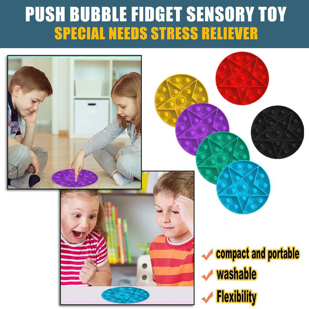 Pop Its Fidget Toy Push Bubble Stress Relief Kids Pop It Tiktok Đồ chơi nhấn bong bóng giải tỏa căng thẳng đa dụng chất lượng cao