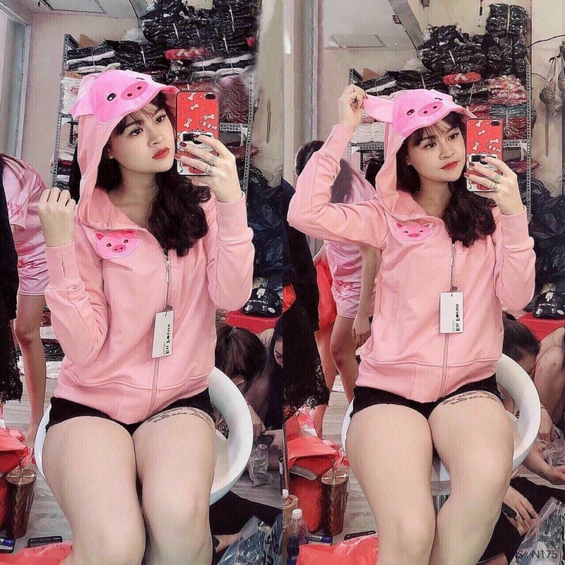 Áo Khoác Heo Hồng Xinh Xắn | BigBuy360 - bigbuy360.vn