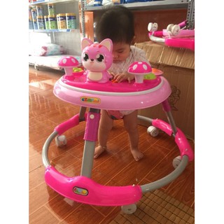 [Giá sỉ] Xe tròn tập đi Cây nấm cho bé (có đồ chơi + nhạc)