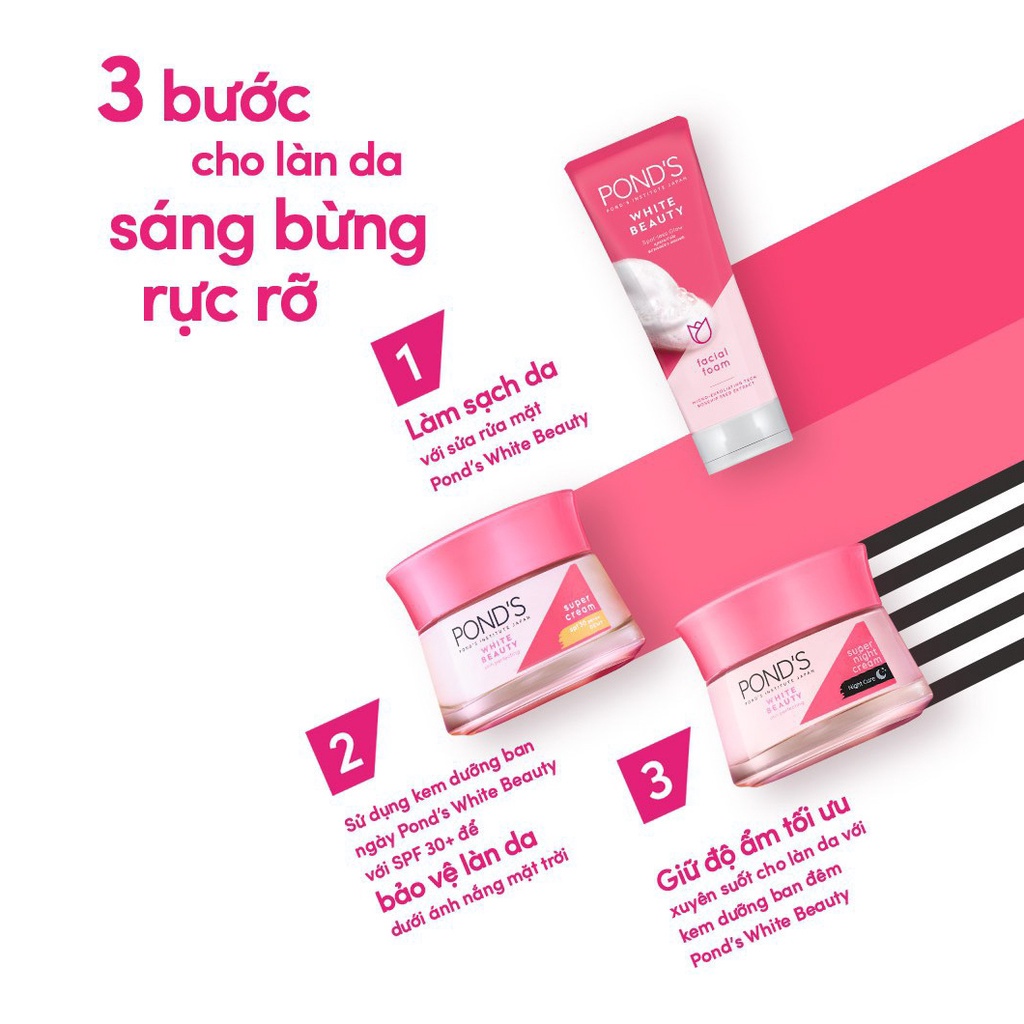 Kem dưỡng Pond's ban ngày trắng mịn ko tỳ vết SPF 30 PA+++ (30g)