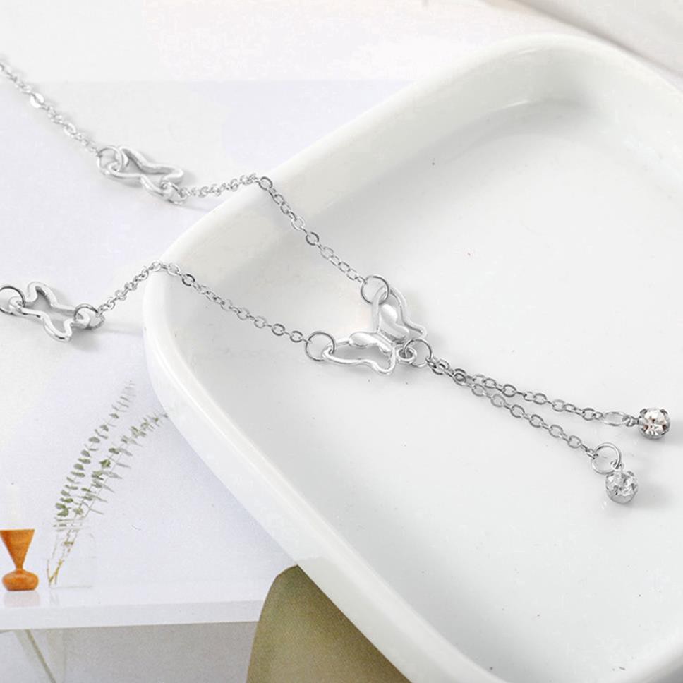 Lắc Chân Hợp Kim Hình Bướm Xinh Xắn E018