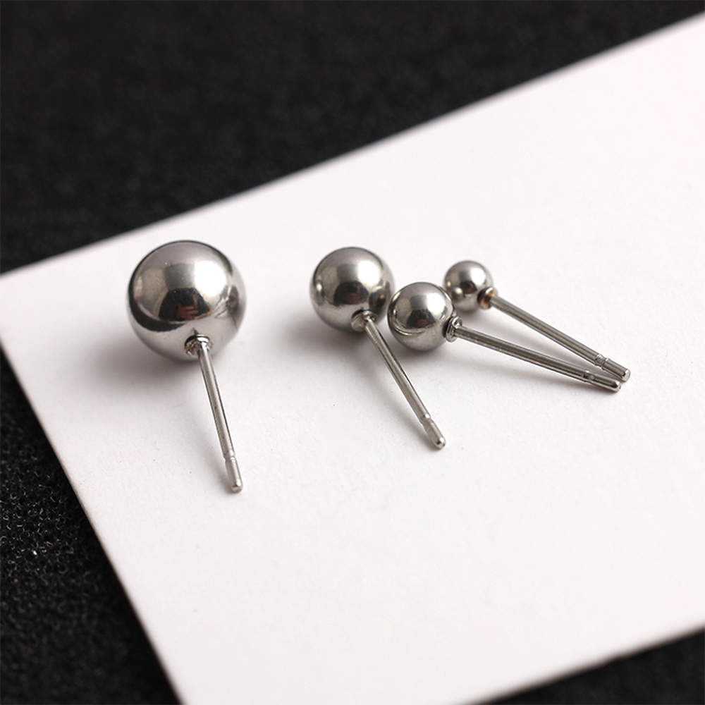 Hoa tai hình tròn từ làm inox thời trang dành cho nữ