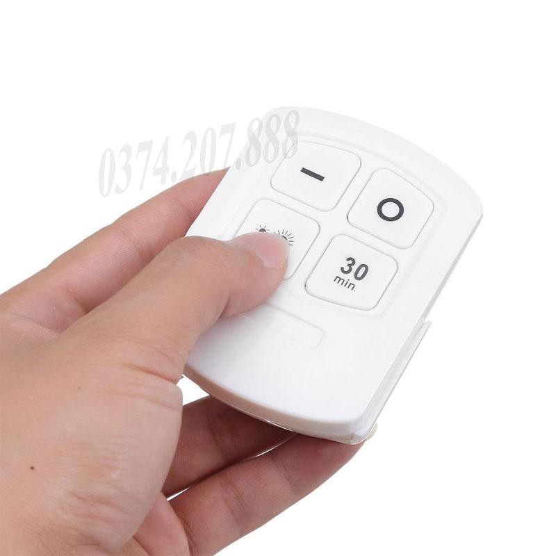 Đèn LED dán tường có điều khiển từ xa, hẹn giờ, điều chỉnh mức sáng tiện lợi-Bộ 3 bóng đèn kèm điều khiển - GD224