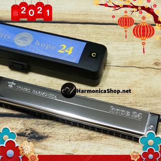 Kèn Harmonica 24 lỗ Tone Am TOMBO TREMOLO HOPE 6624