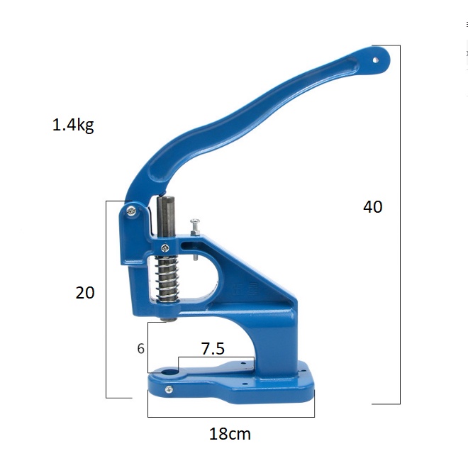 Máy dập 3in1 cúc 4 chi tiết, khoen ô rê, đinh tán - dụng cụ làm đồ da, vải, giấy