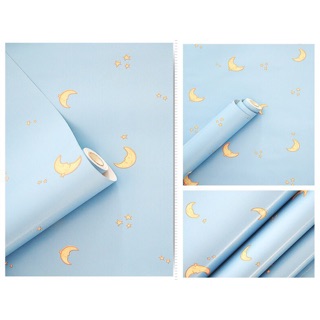 Decal giấy dán tường trăng sao