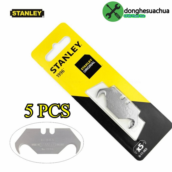 Lưỡi dao rọc cáp cong Stanley 11-983 (vỉ/ 5 cái)