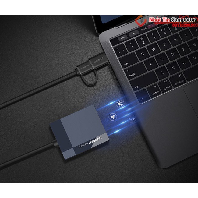 Đầu đọc thẻ nhớ USB 3.0 4 trong 1 SD, TF, CF, MS Ugreen 30229 chính hãng