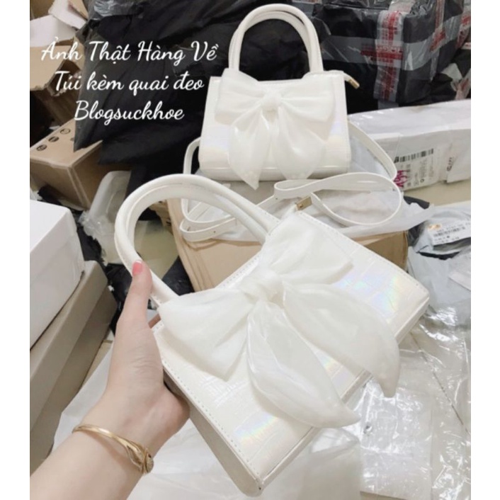 Túi Xách 7🌈 Nơ Kèm Dây Đeo Chéo Thời Trang Nữ