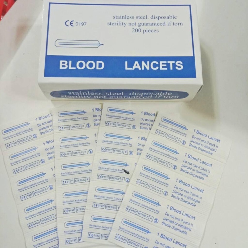 TÁCH LẺ 10 cái kim chích mụn Blood Lancet
