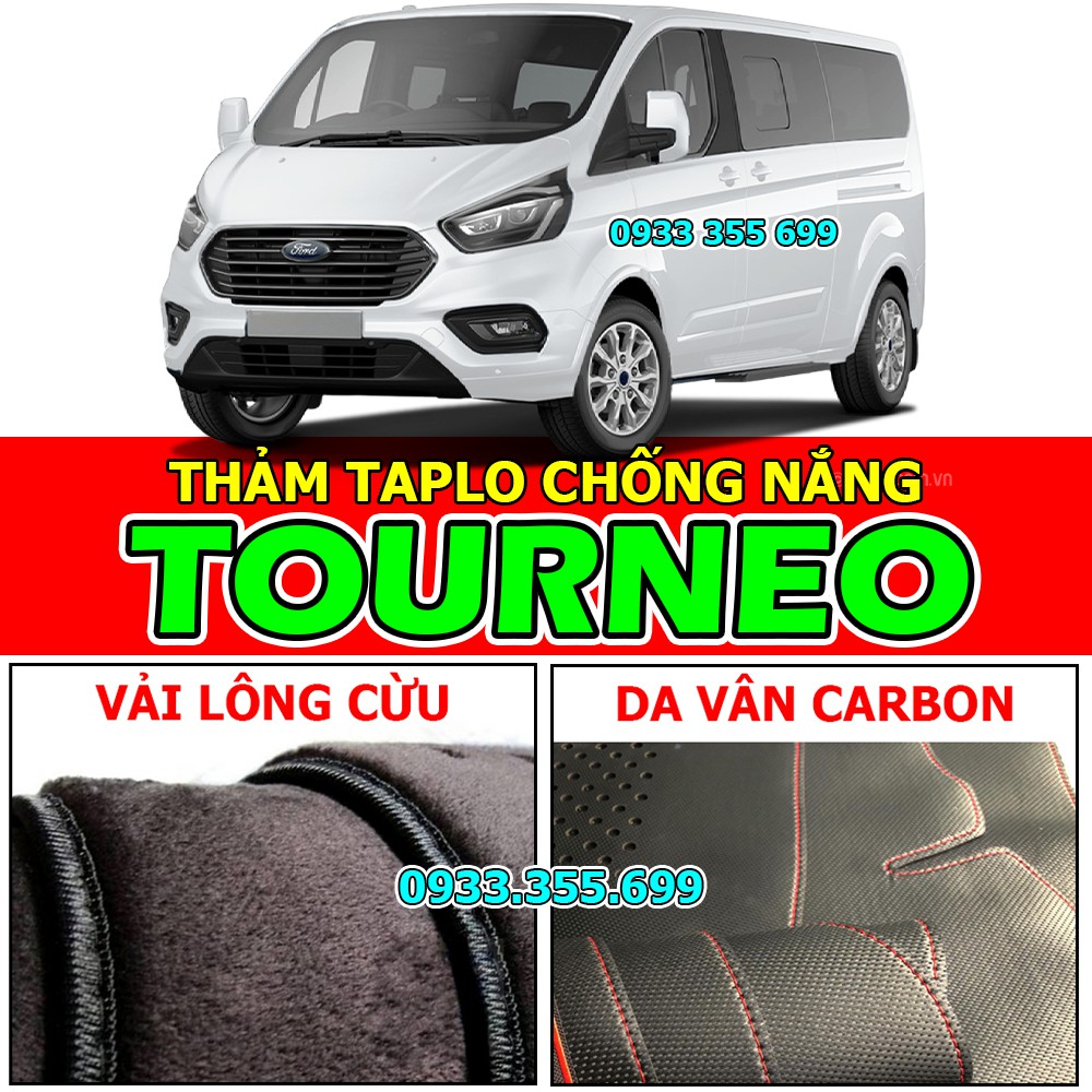 Thảm Taplo FORD TOURNEO bằng Nhung lông Cừu 2019 2020 2021 2022