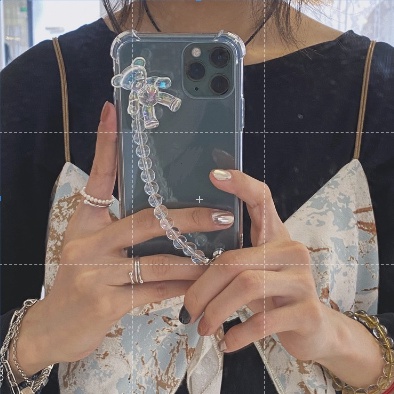 Ốp Điện Thoại tpu Dẻo Họa Tiết Chú Gấu Kèm Dây Đeo Ngọc Trai Chống Rơi Cho iPhone7 7 plus8 8plus xr x/xs xs max 11 11 pro 11 pro max