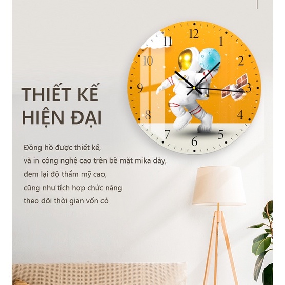 Đồng hồ treo tường IGA kim trôi phi hành gia
