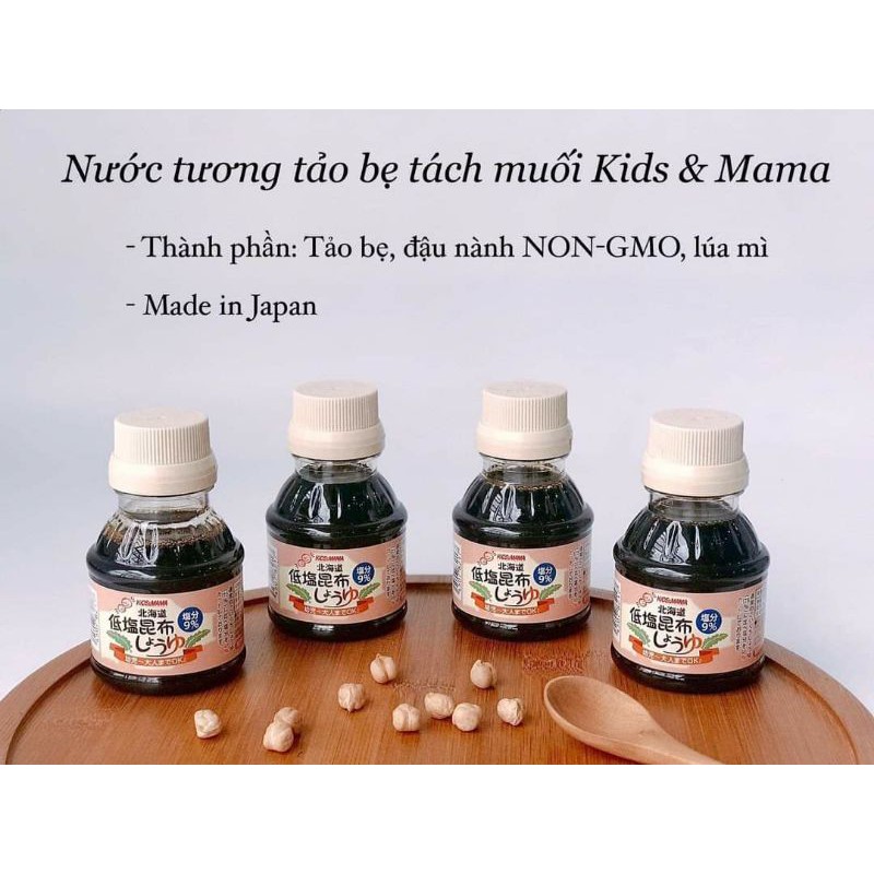 NƯỚC TƯƠNG TẢO BẸ KIDS&amp;MAMA CHO BÉ