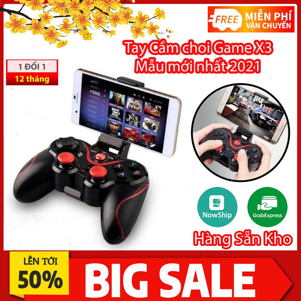 Tay cầm chơi Game X3 Phiên Bản Mới Nhất Hỗ Trợ Tất Cả Các Loại Game Mobile, PC,... 💥SIÊU HOT💥