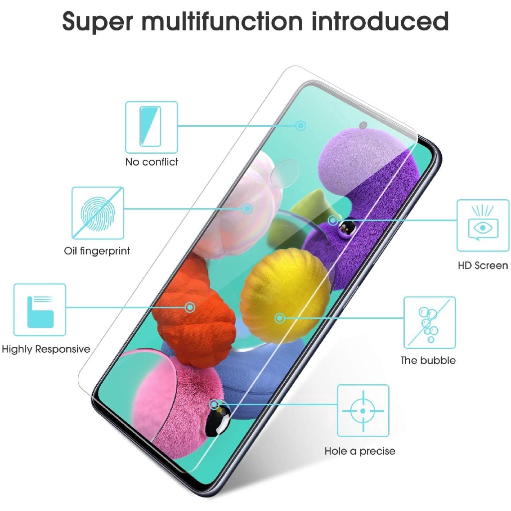 Kính cường lực bảo vệ màn hình cho Samsung Galaxy ss A05 A05s A15 A25 A24 A54 A34 A14 A04e A04s A04 A03 A03s A22 A52s A13 A23 A53 A73 A33 A02 A02s A12 A42 A32 A72 A51 A71 A21 A31 A41 A11 A01 5G
