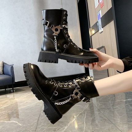 (Có sẵn) Giày Martin nữ phong cách mới , Boots ống cao