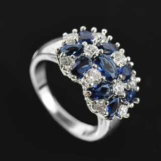 Nhẫn Mạ Bạc Đính Đá Zircon