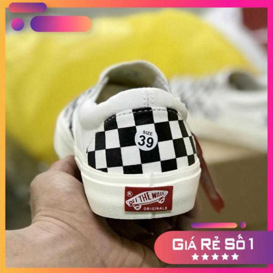 Giày Vans caro buộc dây hàng đẹp full box bill dành cho nam nữ freeship | BigBuy360 - bigbuy360.vn