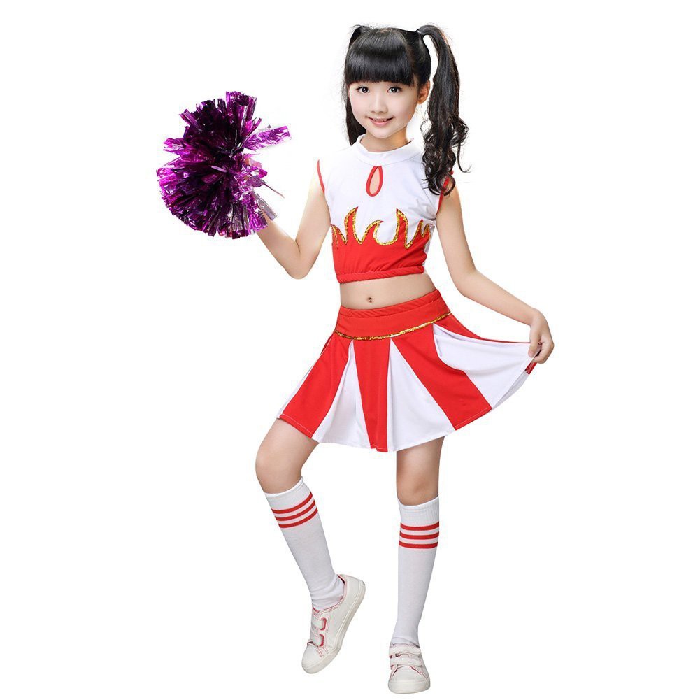 Bộ Đồng Phục Đội Cổ Động Xinh Xắn Cho Bé Gái