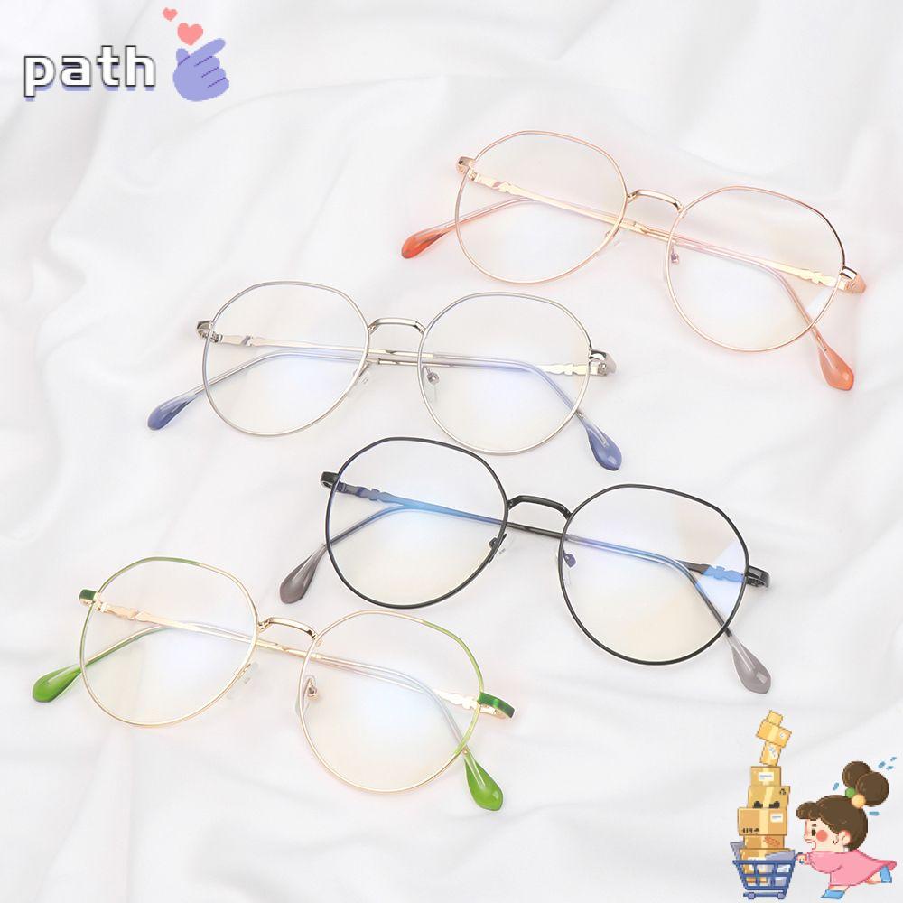 Mắt Kính Chống Tia UV Gọng Tròn Kim Loại Độ Phân Giải Cao Nhiều Màu Tùy Chọn