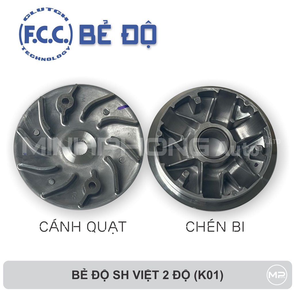 Bộ chén bi cánh quạt nồi trước bẻ độ SH Việt 2 độ