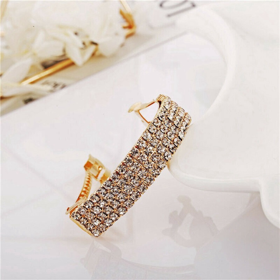 Kẹp Tóc Đính Đá Nhiều Màu Sắc Phong Cách Hàn Quốc Cho Nữ