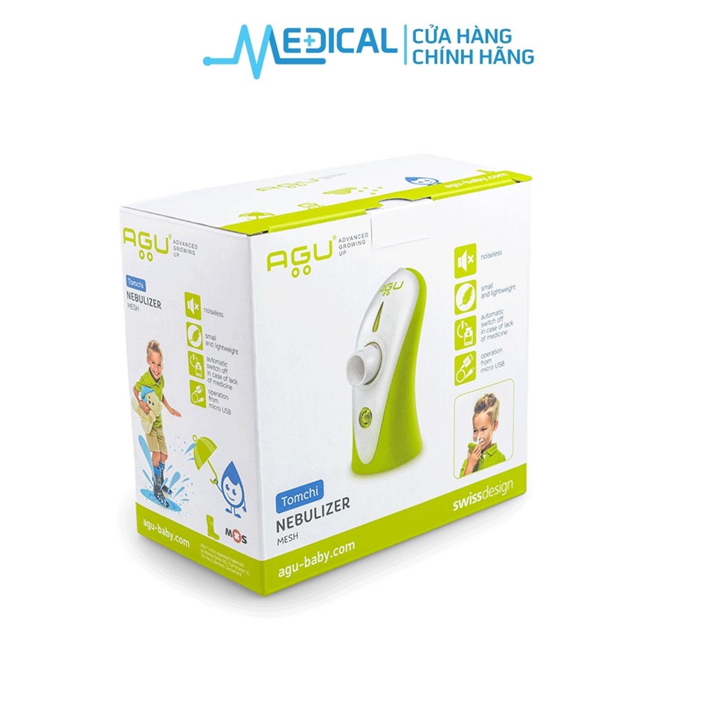 Máy xông mũi họng cầm tay tiện lợi AGU N8 xông khí dung hiệu quả cho em bé - MEDICAL