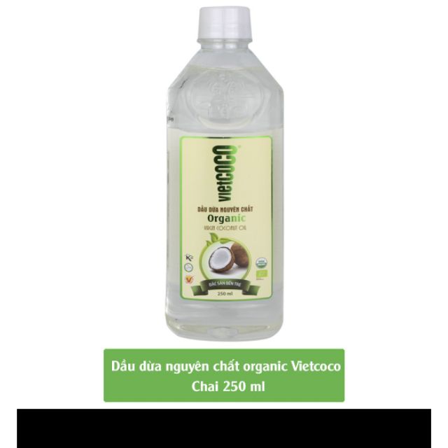 Dầu dừa hữu cơ Vietcoco 250ml