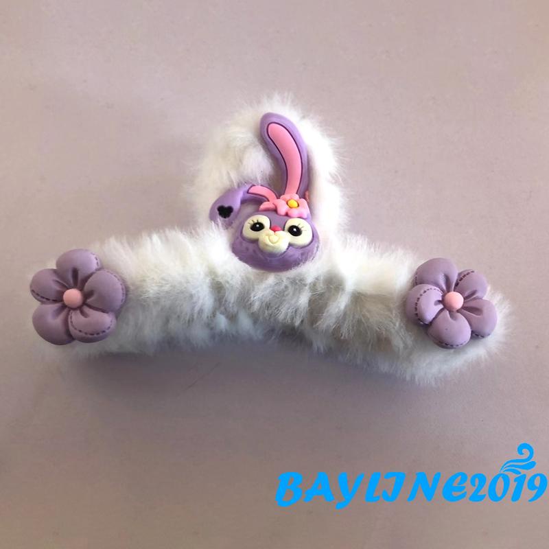 Kẹp tóc màu trắng thiết kế hoạt hình xinh xắn cho nữ