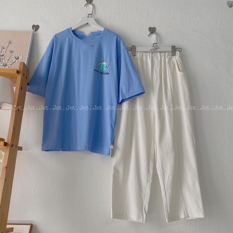 [Mã FAMARAL2 giảm 10K đơn 50K] Sét áo mặt x+quần kaki xuông TT11