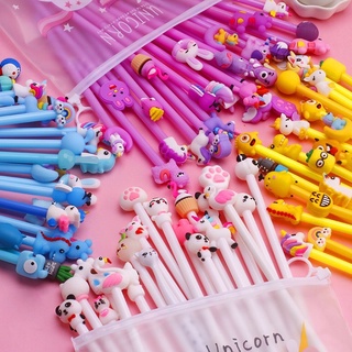 Bút bi hoạt hình dễ thương set 20 cây, bút cute mực đen hình trái bơ