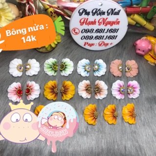 Hoa bột nổi 3D gắn móng sz tay : Hướng Dương Nửa 14k/bông