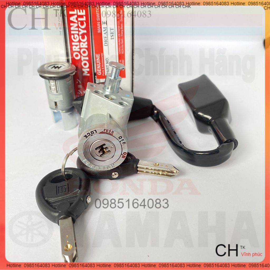 Ổ Khóa 6 Cạnh Dành Cho Xe Máy Dream -đồ chơi xe máy