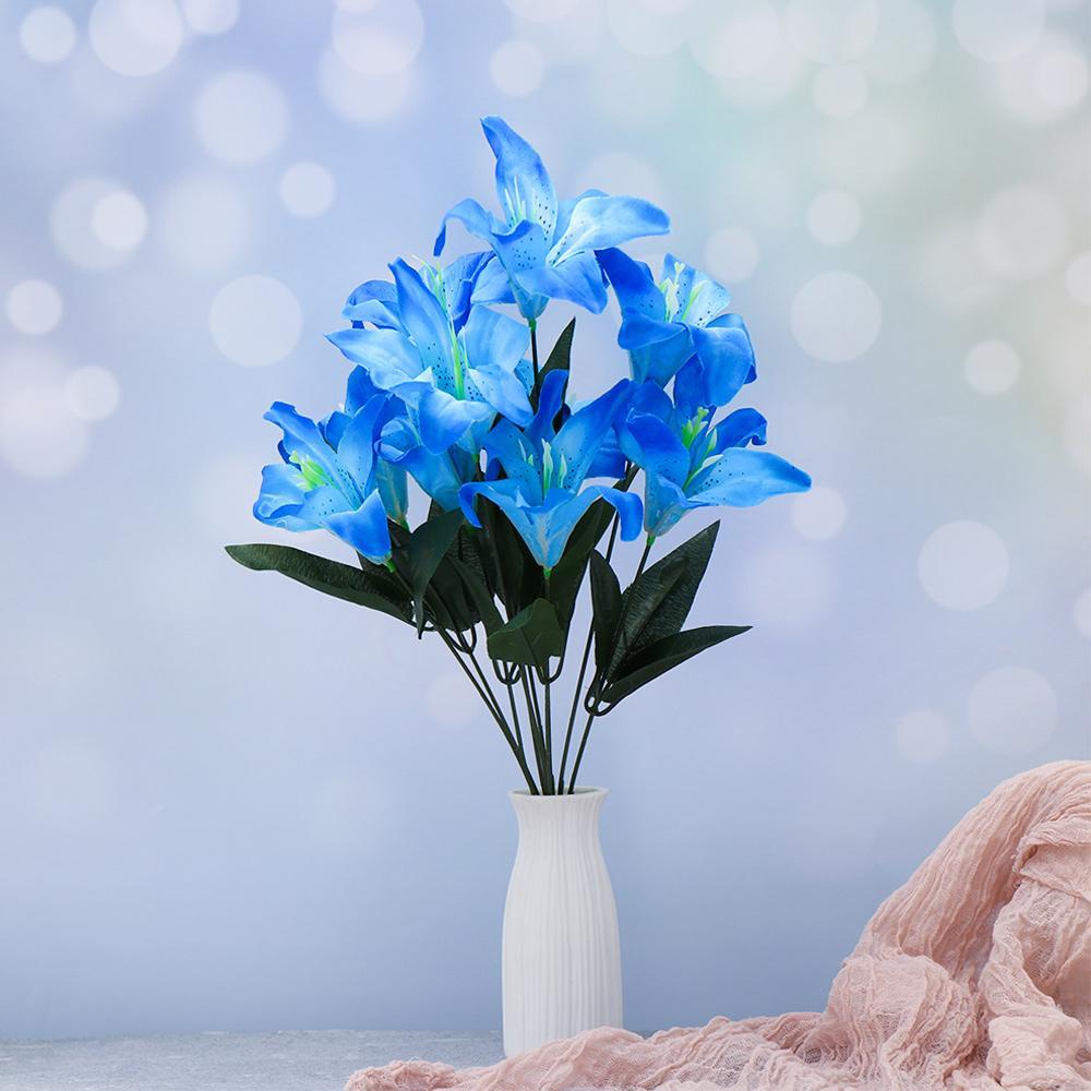 JANE Bó 10 Bông Hoa Lily Giả Nhiều Màu Sắc Sống Động Chất Lượng Cao