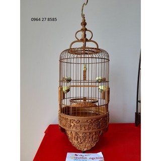 Lồng chim khuyên chạm bát tiên